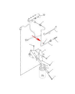 Replacement Tube CA3043708 for Caterpillar CAT Engine C4.4, Track-Type Tractor Models D3K XL, D4K XL, D5K LGP