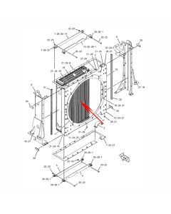 Core Radiator CA3341682 334-1682 3341682 for Caterpillar CAT C13 Engine and Wheel Tractor Models 621H, 623H, 627H