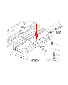 DeedParts Engine Aftercooler CA7E9304 7E-9304 7E9304 For Caterpillar CAT Engine 3116