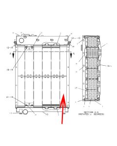 DeedParts Radiator CA7E3329 7E-3329 7E3329 For Caterpillar CAT Engine 3304 Caterpillar Track-Type Tractor D5H Caterpillar Track Skidder D5HTSK II