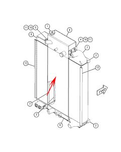 DeedParts Water Tank Radiator CA4227008 422-7008 4227008 For Caterpillar CAT Engine C7.1 Caterpillar Track-Type Tractor D5R2 XL D6N XL