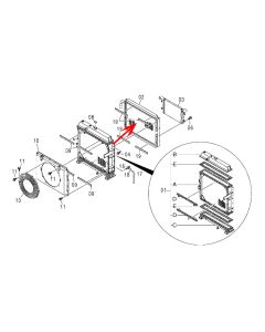 Hydraulic Oil Cooler 4474003 for John Deere Excavator 600C LC Model