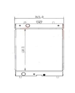 Radiator 4440024 Compatible with John Deere Excavator 17ZTS