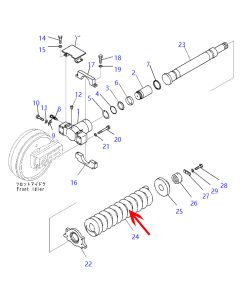 Replacement Spring 21N-30-34151 21N3034151 for Komatsu Excavator Models PC1250LC-8, PC1250-8, PC1100-6, PC1250-7, PC1100SE-6, PC1100SP-6, PC1250SE-7